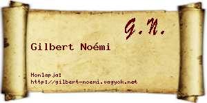 Gilbert Noémi névjegykártya